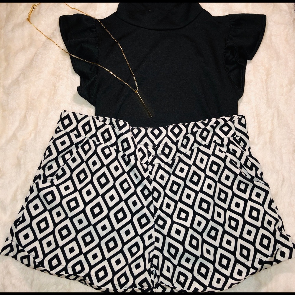 NWT Black Mock Neck Bodysuit - Size S
